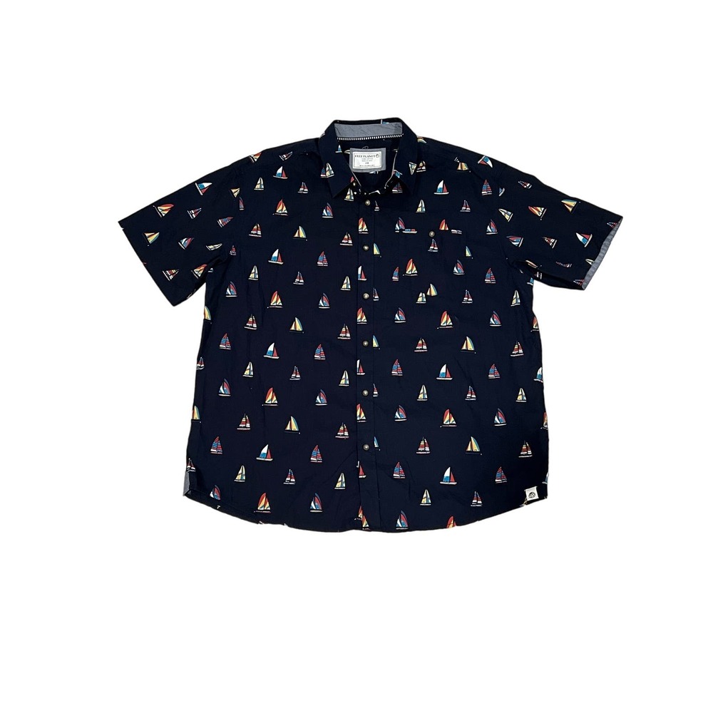 Free Planet, Short Sleeve Buttondown, XXL, #578-U - Picture 2 of 4